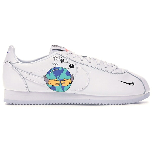 Nike ナイキ メンズ スニーカー  【Nike Cortez Flyleather Steve Harrington Earth Day (2019)】  大きさ US_10.5(28.5珊) White/White-White