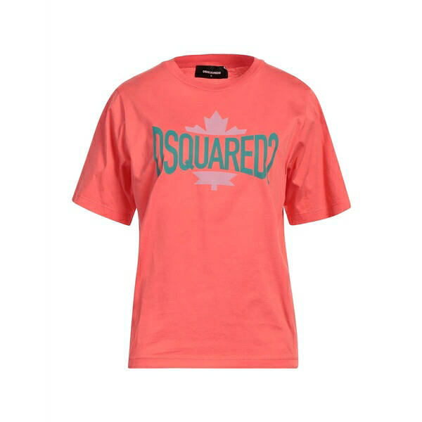 【送料無料】 ディースクエアード レディース Tシャツ トップス T-shirts Orange｜asty