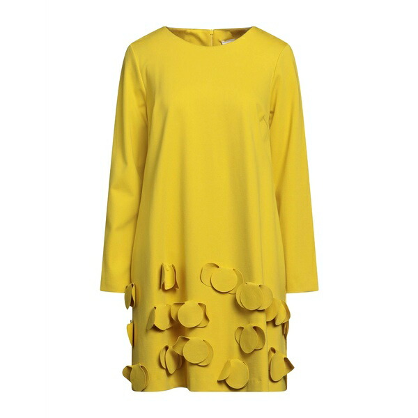 【送料無料】 メイメイジェイ レディース ワンピース トップス Mini dresses Yellow