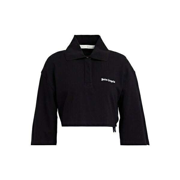 【送料無料】 パーム・エンジェルス レディース Tシャツ トップス Polo shirts Black｜asty