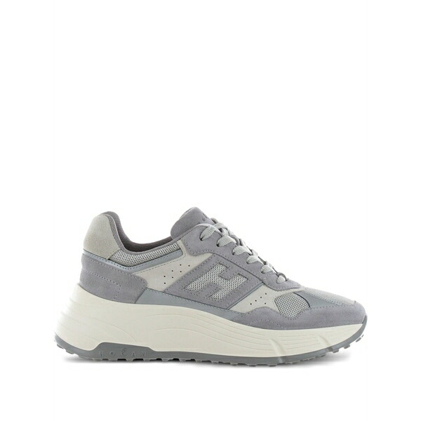 ホーガン レディース スニーカー シューズ Lace-up suede sneakers Grey|asty