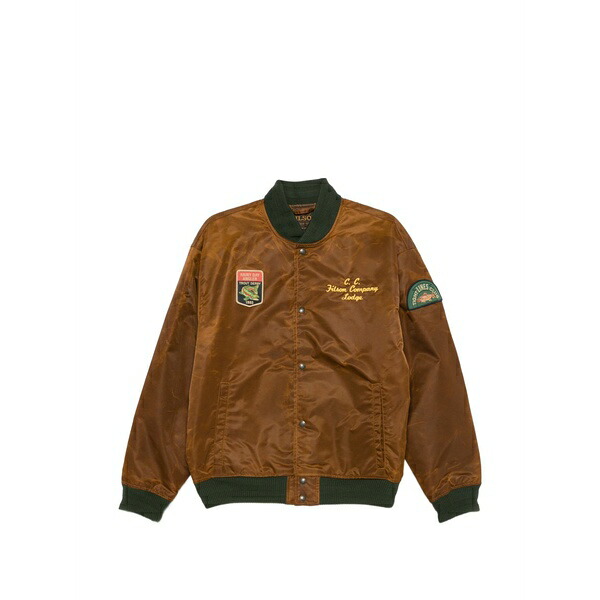 フィルソン メンズ ジャケット＆ブルゾン アウター Embroidered montlake jacket Brown｜asty