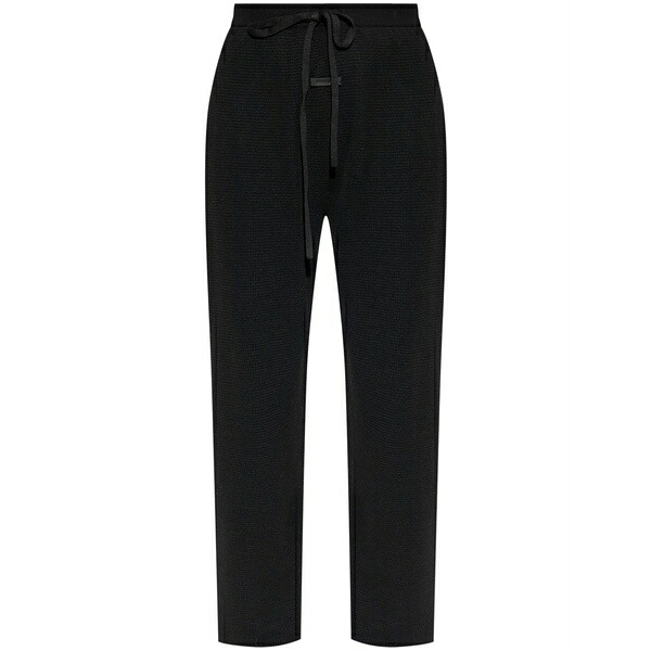 エフオージーエッセンシャルズ レディース カジュアルパンツ ボトムス Waffle-knit trousers Black