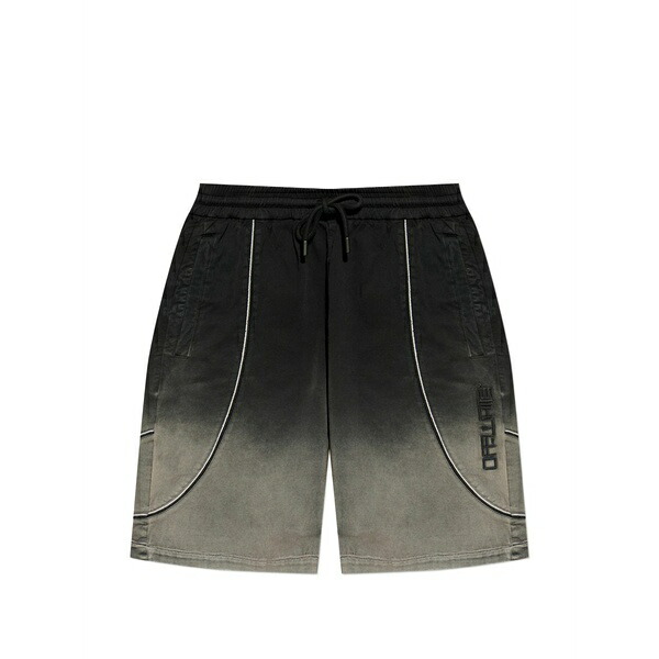オフホワイト メンズ カジュアルパンツ ボトムス Logo-appliqu?? shorts Black|asty