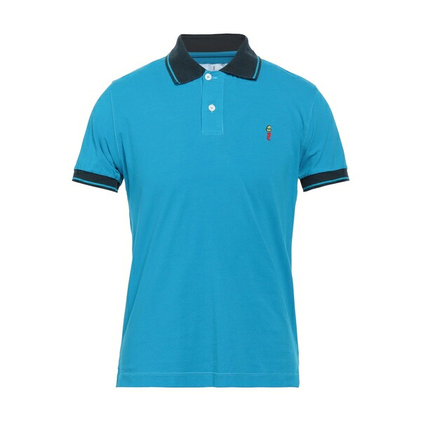 【貨物輸送無料】 コオペラティーヴァ ペスカトーリ ポシリポ メンズ プルオーバー トップス Polo shirts Azure
