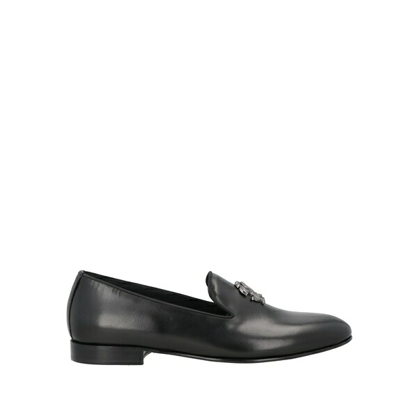 【貨物輸送無料】 ロベルトカヴァリ メンズ スリッポン・ローファー シューズ Loafers Black