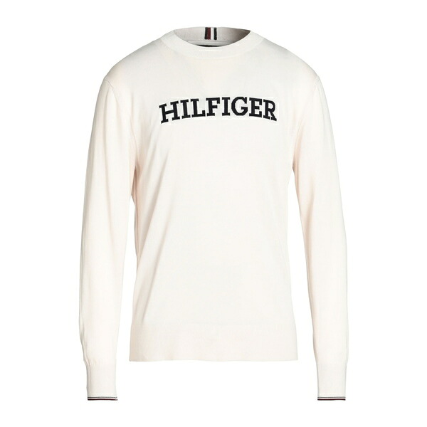 【貨物輸送無料】 トミー ヒルフィガー メンズ 編み物\u0026スウェーター アウター Sweaters White
