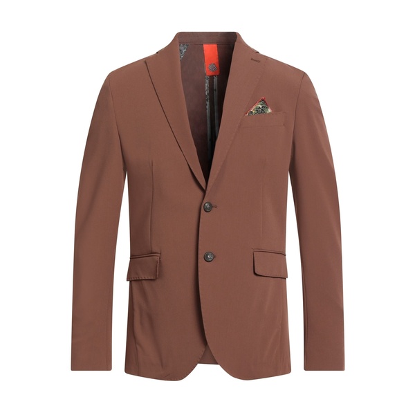 【貨物輸送無料】 バルナバ メンズ 上衣＆上衣 アウター Blazers Brown