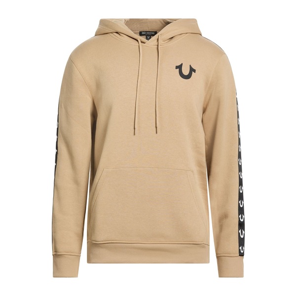 【貨物輸送無料】 トゥルーレリジョン メンズ パーカー・スウェットシャツ アウター Sweatshirts Beige