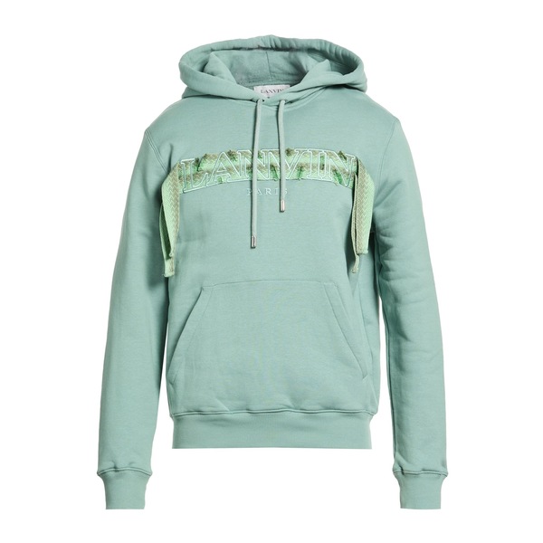 【貨物輸送無料】 ランバン メンズ パーカー・スウェットシャツ アウター Sweatshirts Green