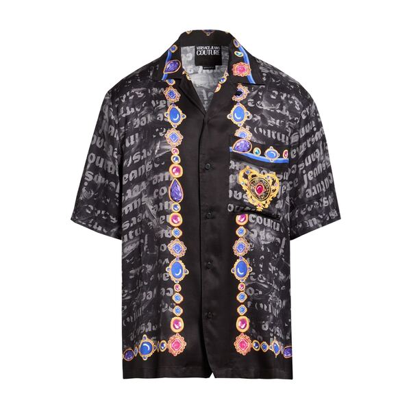 【送料無料】 ベルサーチ メンズ シャツ トップス Shirts Black｜asty