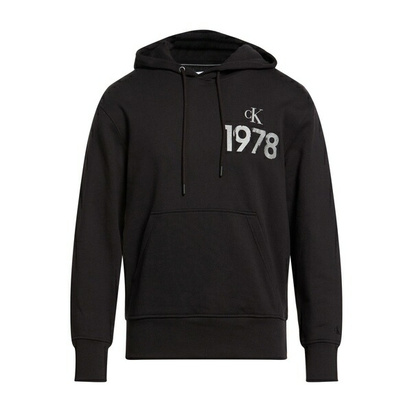 【貨物輸送無料】 カルバンクライン メンズ パーカー・スウェットシャツ アウター Sweatshirts Black