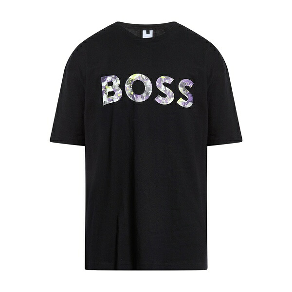 【送料無料】 ボス メンズ Tシャツ トップス T-shirts Black｜asty