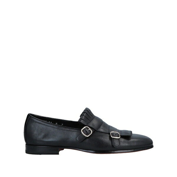 【貨物輸送無料】 サントーニ メンズ スリッポン・ローファー シューズ Loafers Black
