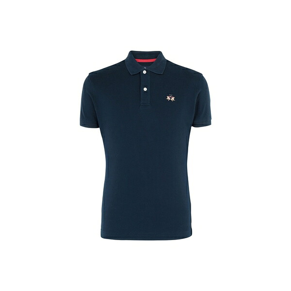 【貨物輸送無料】 ラ マルティーナ メンズ プルオーバー トップス Polo shirts Blue