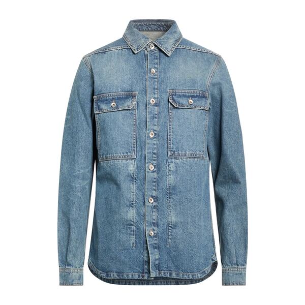 【貨物輸送無料】 リックオウエンス メンズ プルオーバー トップス Denim shirts Blue