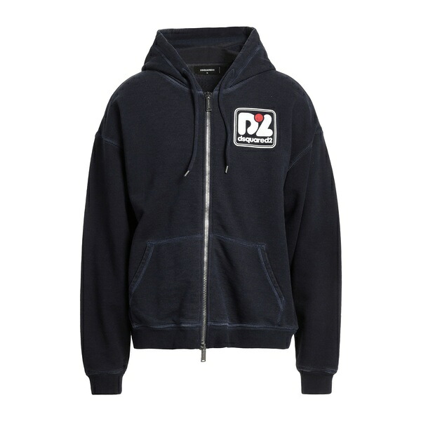 【貨物輸送無料】 ディースクエアード メンズ パーカー・スウェットシャツ アウター Sweatshirts Blue