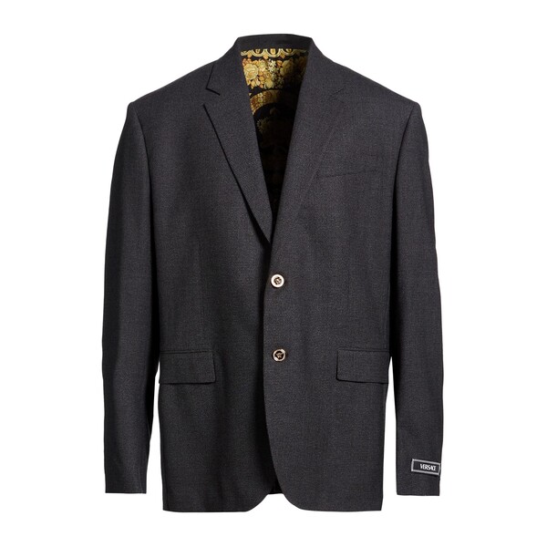 【貨物輸送無料】 ヴェルサーチ メンズ 上衣＆上衣 アウター Blazers Grey
