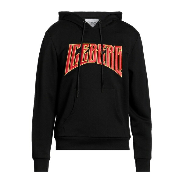 【貨物輸送無料】 アイスバーグレタス メンズ パーカー・スウェットシャツ アウター Sweatshirts Black