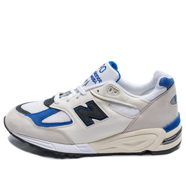 New Balance ニュー平衡にする メンズ スニーカー  【New Balance Teddy Santis x 990v2 Made インチ USA \u0027White Blue\u0027 M990WB2】  大きさ US_6(24.0珊)