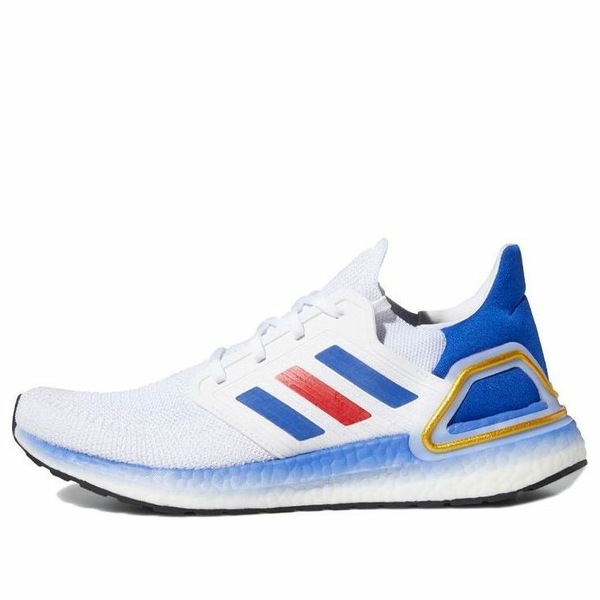 adidas アディダス メンズ スニーカー  【adidas Ultra Boost 20 \u0027White Royal Blue Red\u0027 FY9039】  大きさ US_M_13
