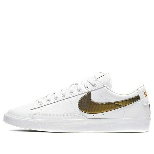 Nike ナイキ メンズ スニーカー 【Nike Blazer Low Premium 'White Metallic Gold' BQ7460-101】 サイズ US_9.5(27.5cm)｜asty