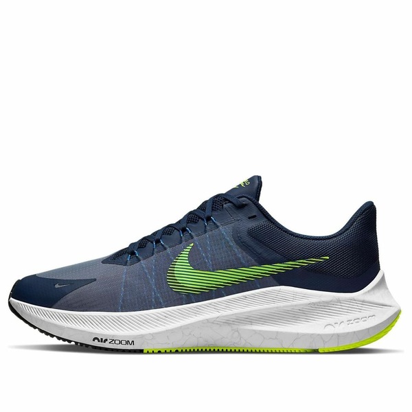 Nike ナイキ メンズ スニーカー  【Nike Air Zoom Winflo 8 \u0027Midnight Navy Volt\u0027 CW3419-401】  大きさ US_9.5(27.5糎)