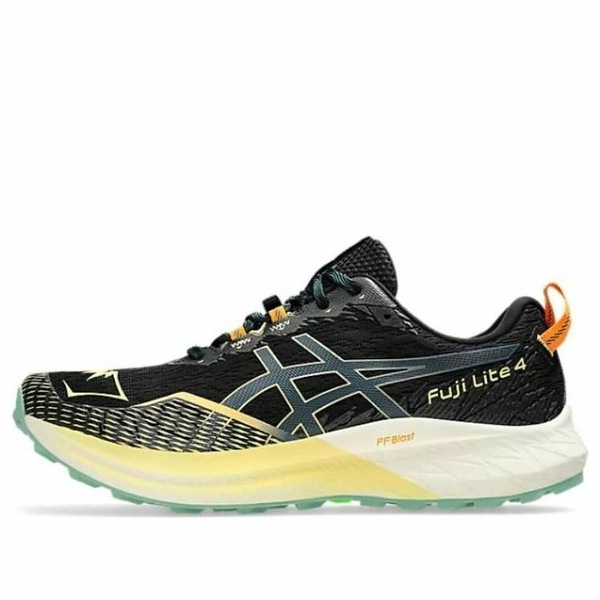 ASICS アシックス メンズ スニーカー  【ASICS Fuji Lite 4 \u0027Black Bright Yellow\u0027 1011B698-002】  大きさ US_8.5(26.5糎)