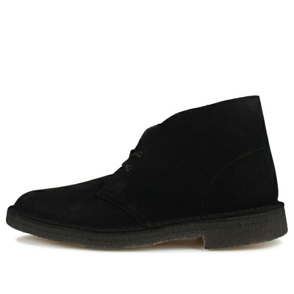 Clarks クラークス メンズ スニーカー 【Clarks Desert Boots Suede 'Black' 26155480】 サイズ US_10.5(28.5cm)｜asty