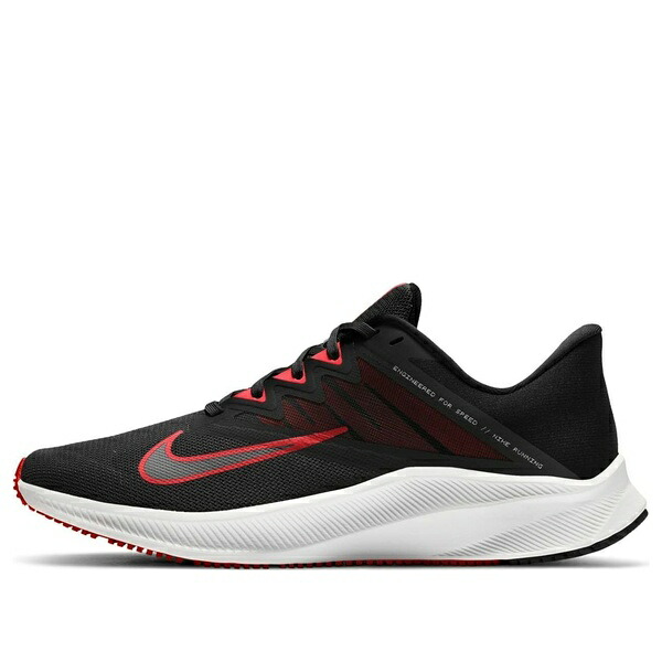 Nike ナイキ メンズ スニーカー 【Nike Quest 3 \u0027Black University Red\u0027 CD0230-004】  大きさ US_6.5(24.5糎)