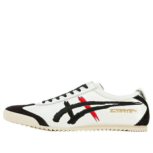 Onitsuka Tiger オニツカタイガー メンズ スニーカー 【Onitsuka Tiger Mexico 66 'White Black Red' 1181A119-100】 サイズ US_9.5(27.5cm)|asty