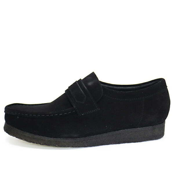 Clarks クラークス メンズ スニーカー  【Clarks Wallabee Loafer Suede \u0027Black\u0027 26172503】  大きさ US_8.5(26.5糎)