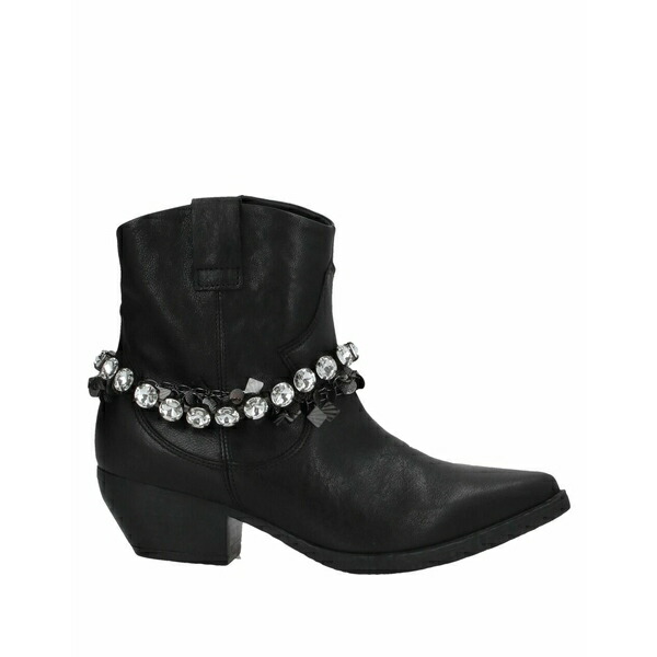 トスカブルー? レディース ブーツ シューズ Ankle Boots Black