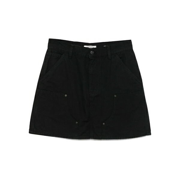 カーハート レディース スカート ボトムス Patch-pocket mini skirt Black|asty