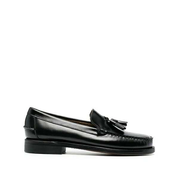 セバゴ メンズ スリッポン・ローファー シューズ Tassel-detail leather loafers Black