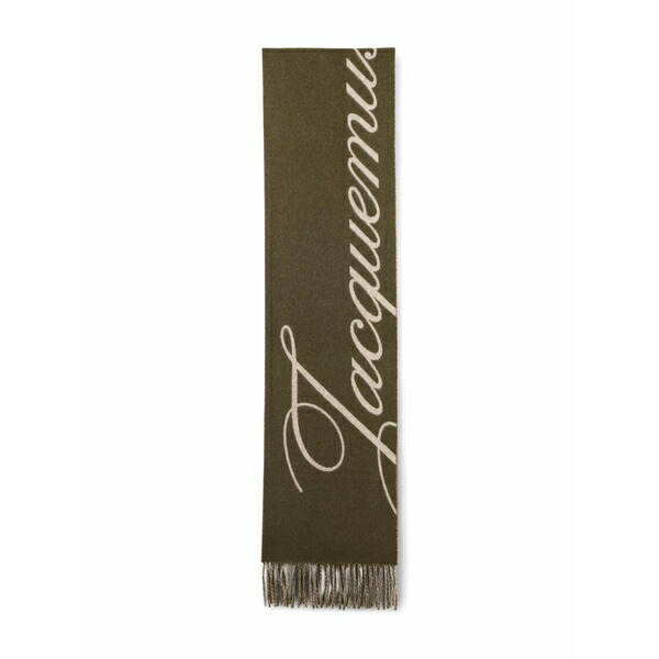 ジャクエムス メンズ えり巻き・袈裟・えり巻き 付属物 Atelier fringed scarf Green