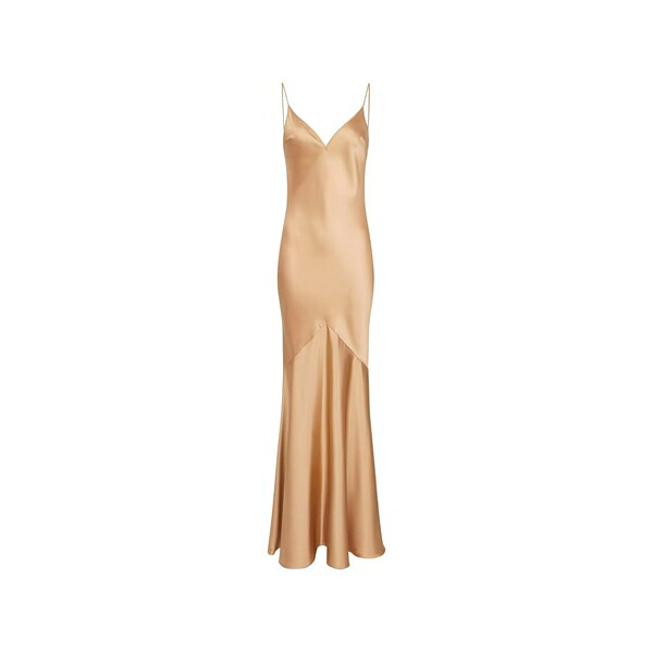 エリザベスフランキ レディース ワンピース トップス Thin-strap v-neck maxi dress Pink｜asty
