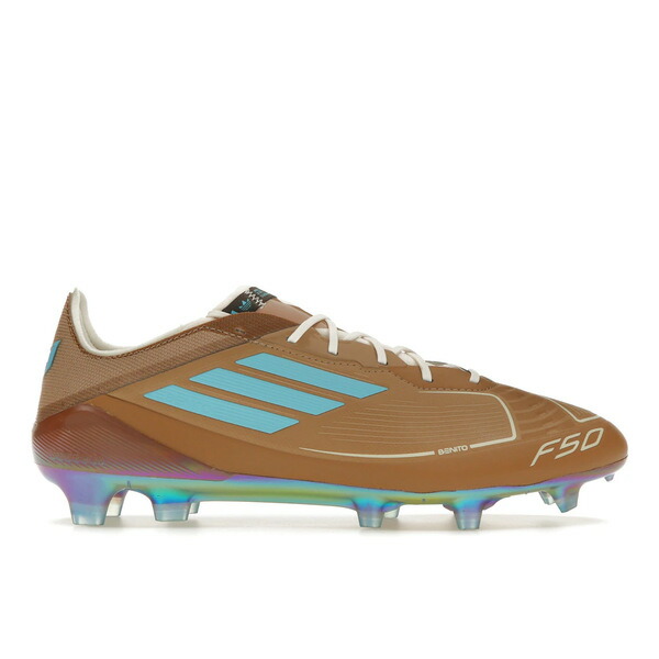 adidas アディダス メンズ スニーカー 【adidas Adizero F50 Elite FG Bad Bunny Lionel Messi La Voz De Los Fans】 サイズ US_8.5(26.5cm) Cardboard/Cream White/Bright Cyan 52,680円