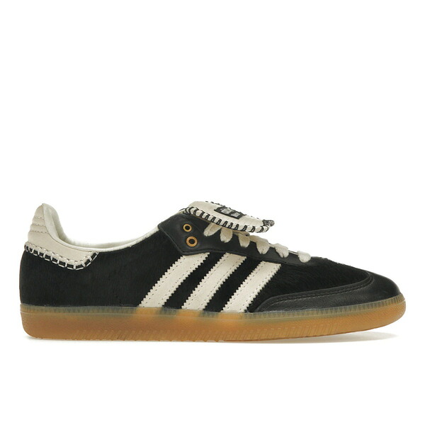 adidas アディダス メンズ スニーカー  【adidas Samba Pony Tonal Wales Bonner Core Black】  大いさ US_12.5(30.5糎) Core Black/Cream White/Cream White