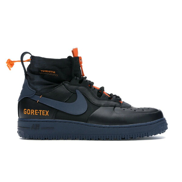 Nike ナイキ メンズ スニーカー  【Nike Air Force 1 Winter Gore-Tex Black Bright Ceramic Thunder Blue】  大いさ US_8(26.0糎) Black/Bright Ceramic-Clear-Thunder Blue