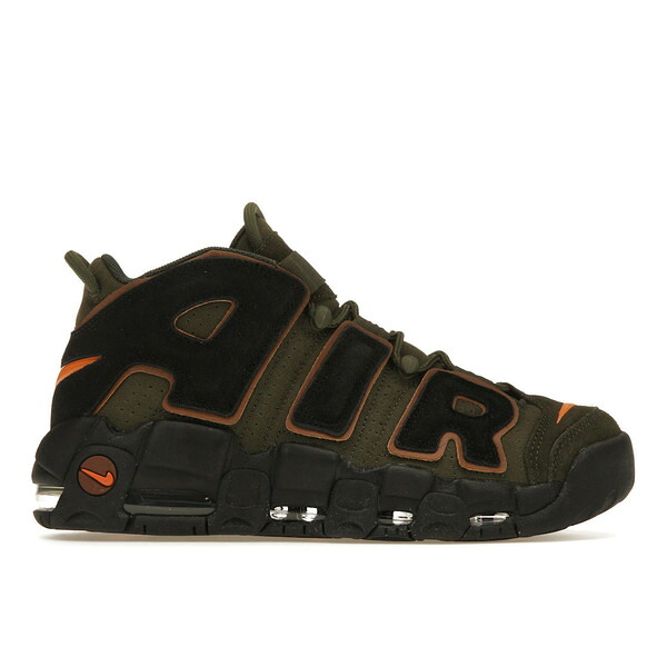 Nike ナイキ メンズ スニーカー  【Nike Air More Uptempo 96 Cargo Khaki Alpha Orange】  大きさ US_6.5(24.5珊) Cargo Khaki/Black-Pecan-Alpha Orange