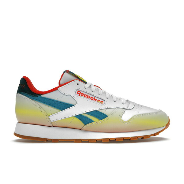 Reebok リーボック メンズ スニーカー 【Reebok Classic Leather Wake and Bake】 サイズ US_7(25.0cm) Footwear White/Vivid Orange-Hero Yellow｜asty