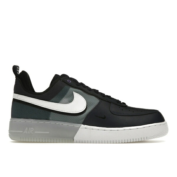 Nike ナイキ メンズ スニーカー  【Nike Air Force 1 Low React Midnight Navy Teal】  大いさ US_9.5(27.5糎) Midnight Navy/Black/Action Grape/White