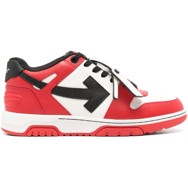 OFF-WHITE 象牙色 メンズ スニーカー  【OFF-WHITE Out Of Office OOO Low Tops Red Black White (Red Sole)】  大きさ US_11.5(29.5珊) Red/Black/White