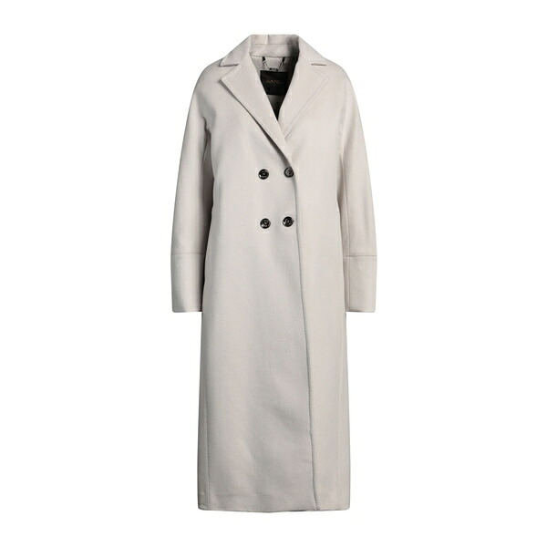 【貨物輸送無料】 ムーレー レディース 上衣＆上衣 アウター Coats Grey コート・ジャケット-レディースファッション