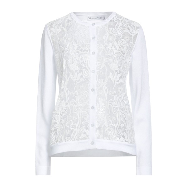 【貨物輸送無料】 オスカー デ ラ レンタ レディース ジレー アウター Cardigans White