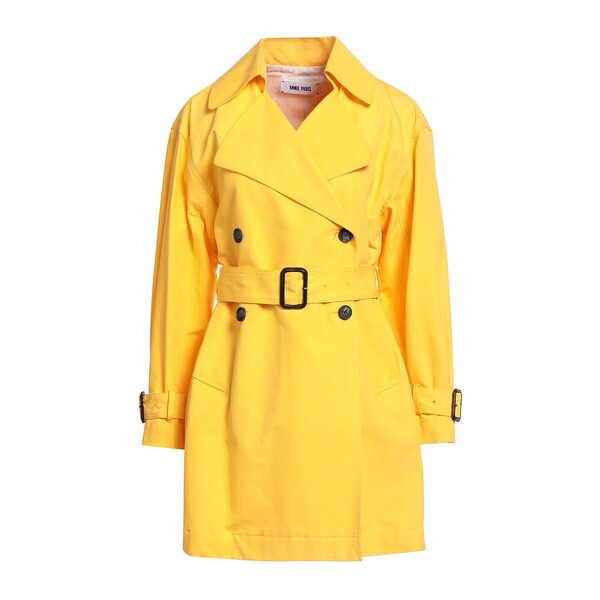 【貨物輸送無料】 アニー 光の都市 レディース 上衣＆上衣 アウター Overcoats \u0026 Trench Coats Yellow