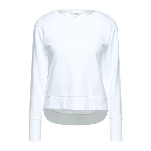 【貨物輸送無料】 クロスリー レディース パーカー・スウェットシャツ アウター Sweatshirts White スウェット・トレーナー-トップス