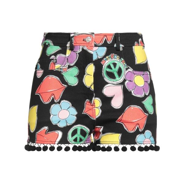 【貨物輸送無料】 モスキーノ レディース ジーンズズボン下 ボトムス Denim shorts Black