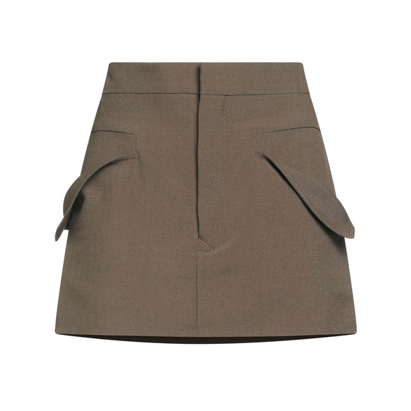 【貨物輸送無料】 リックオウエンス レディース スコート ボトムス Mini skirts Green レディースファッション-ボトムス